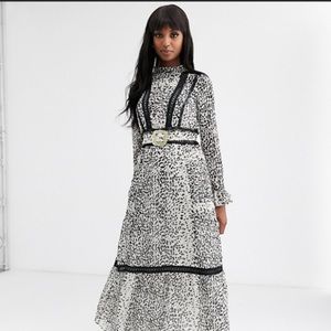 ASOS leopard print maxi dress